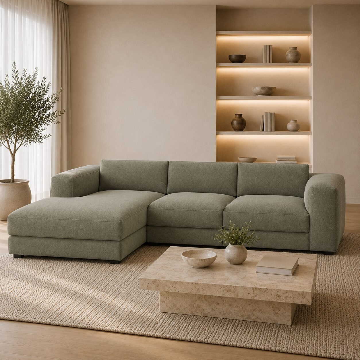 Stamford Large Right Chaise Corner Sofa - Image 4