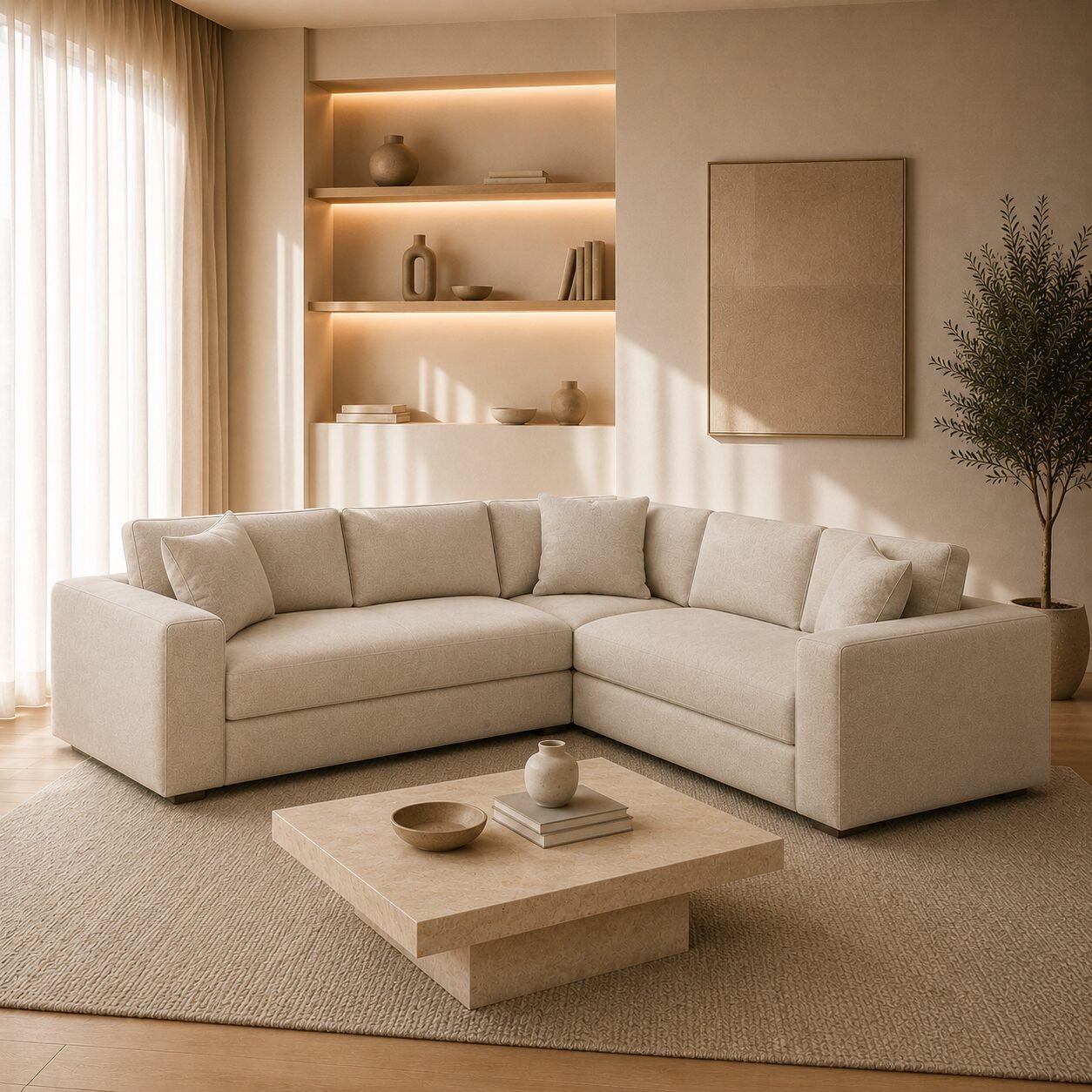 Niko Double Corner Sofa - Image 3