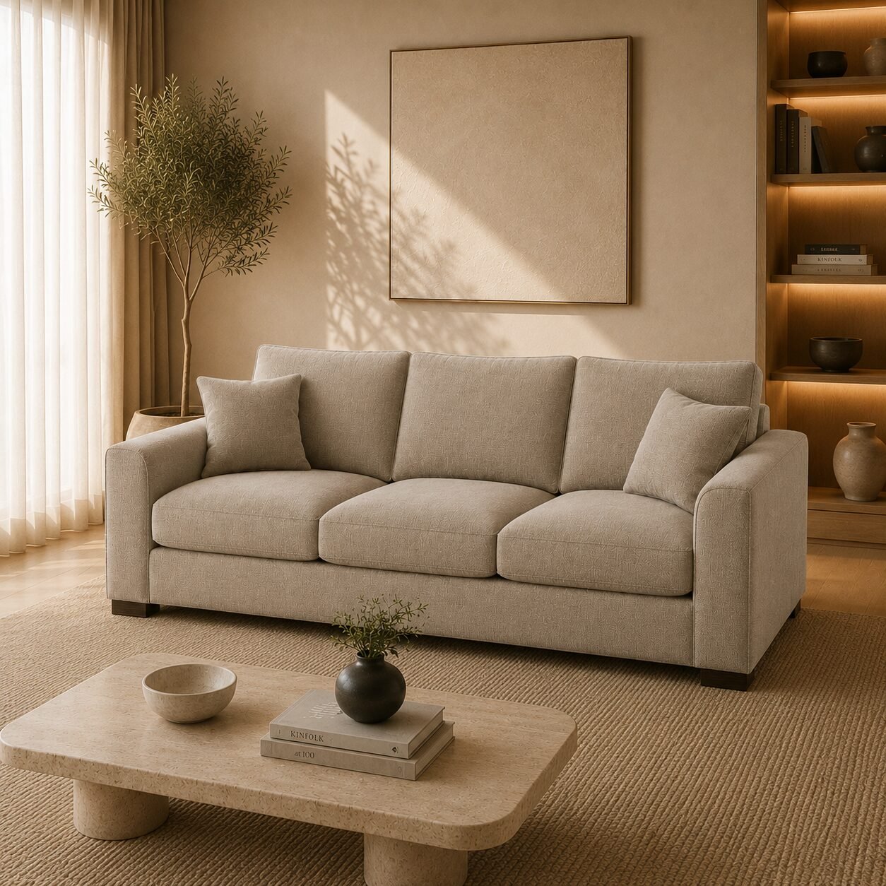 Henley Highback 3 Seater Sofa - Image 2