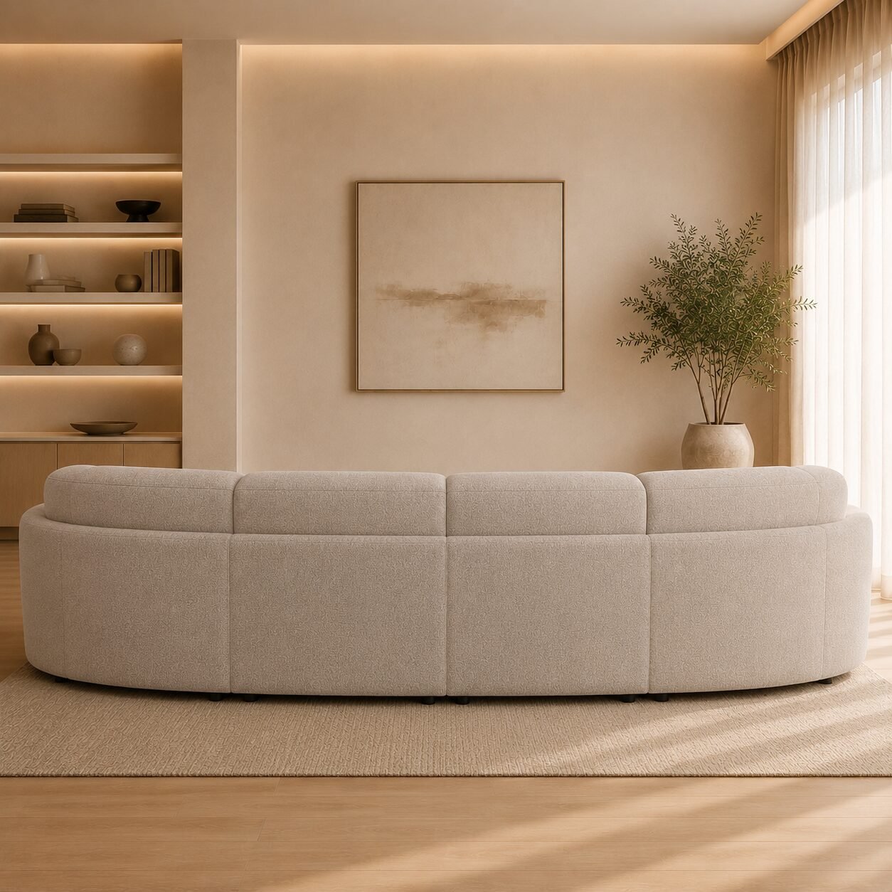 Kew 5 Seater Curved Sofa - Image 2