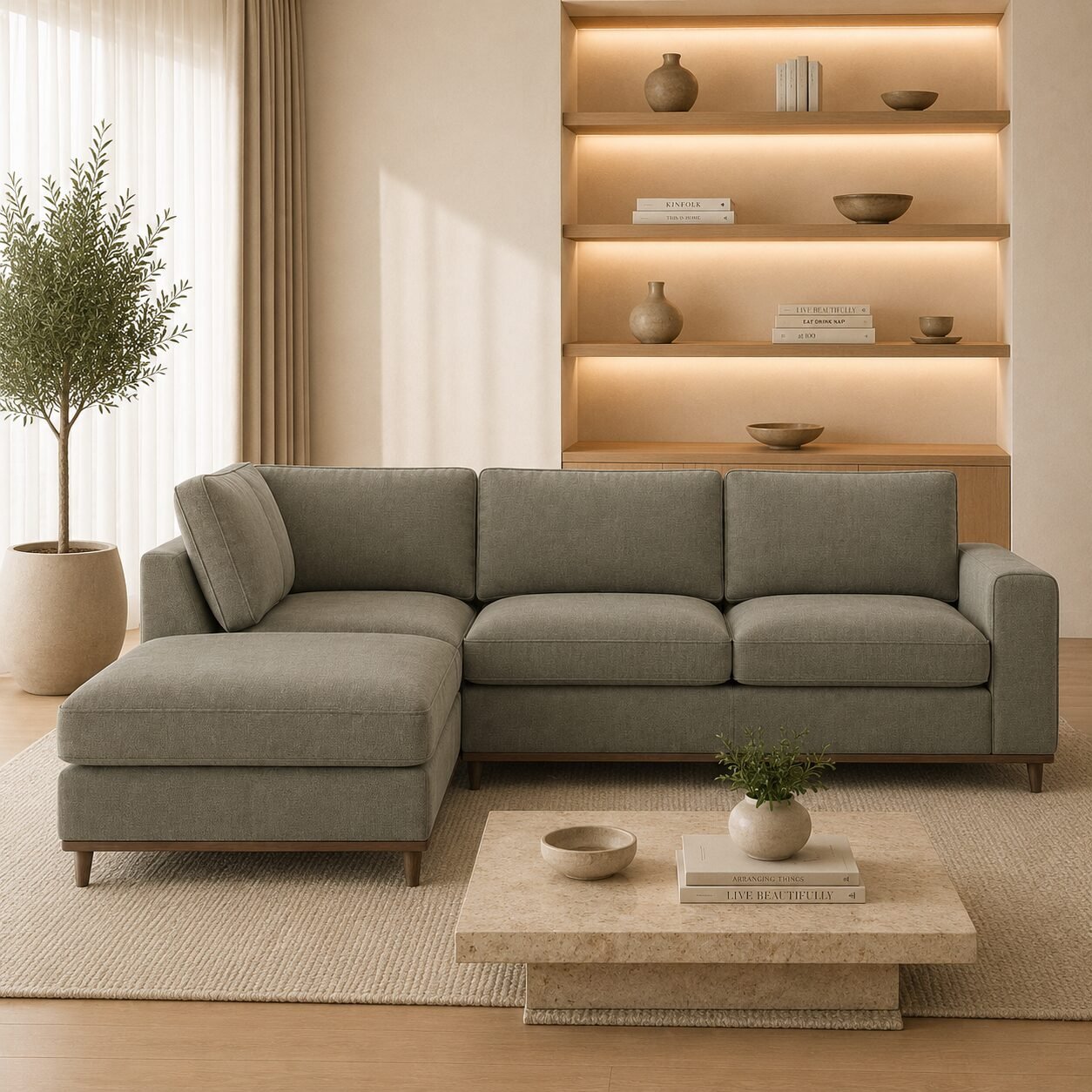 Tate Left Corner Footstool End Sofa - Image 2