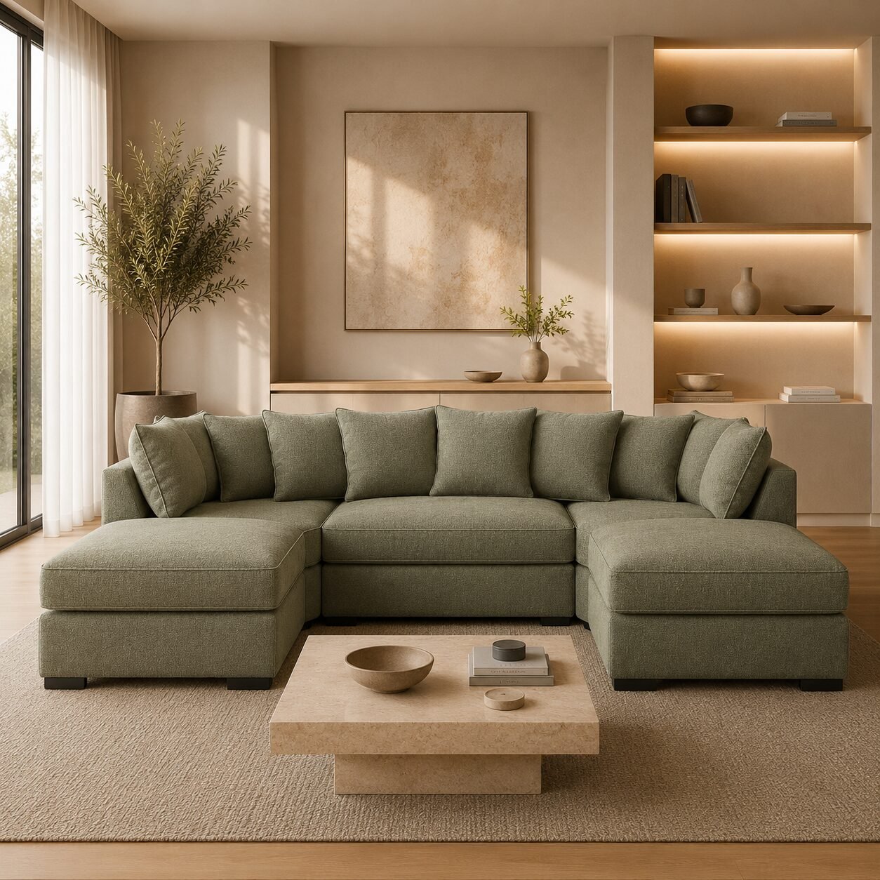 Bishop U-Shape Corner Sofa - Image 4