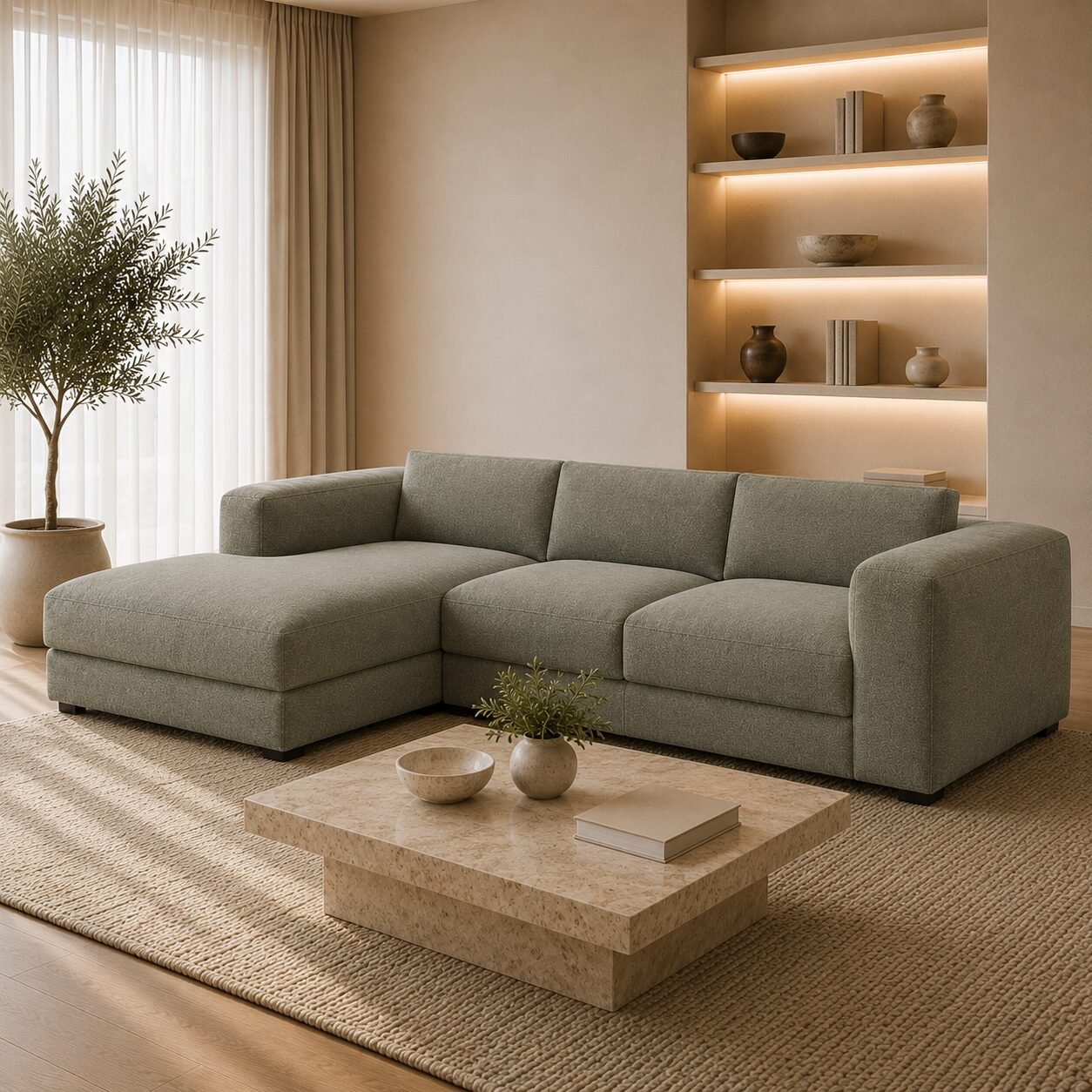 Stamford Large Right Chaise Corner Sofa - Image 3