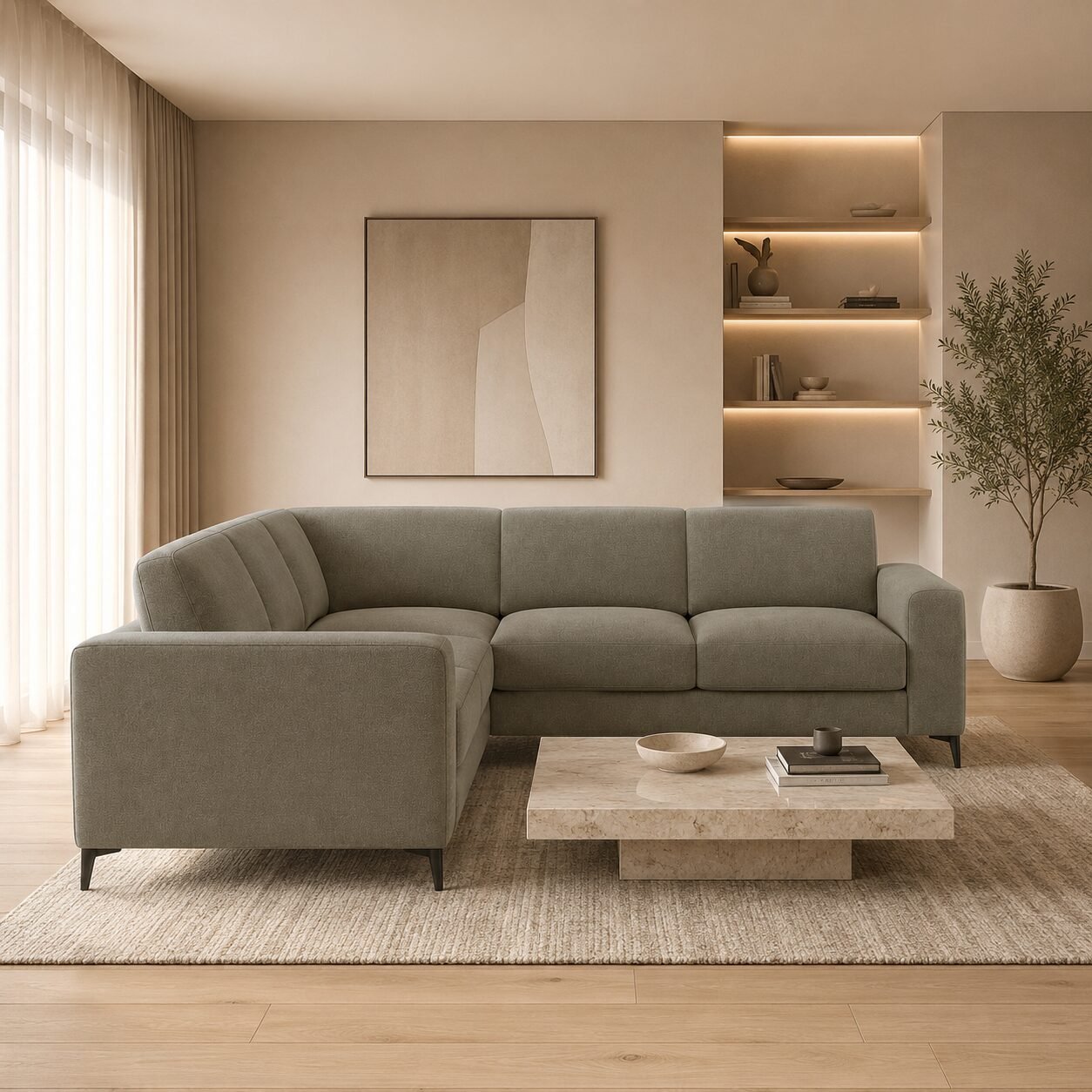 Henley Highback Double Corner Sofa - Image 2