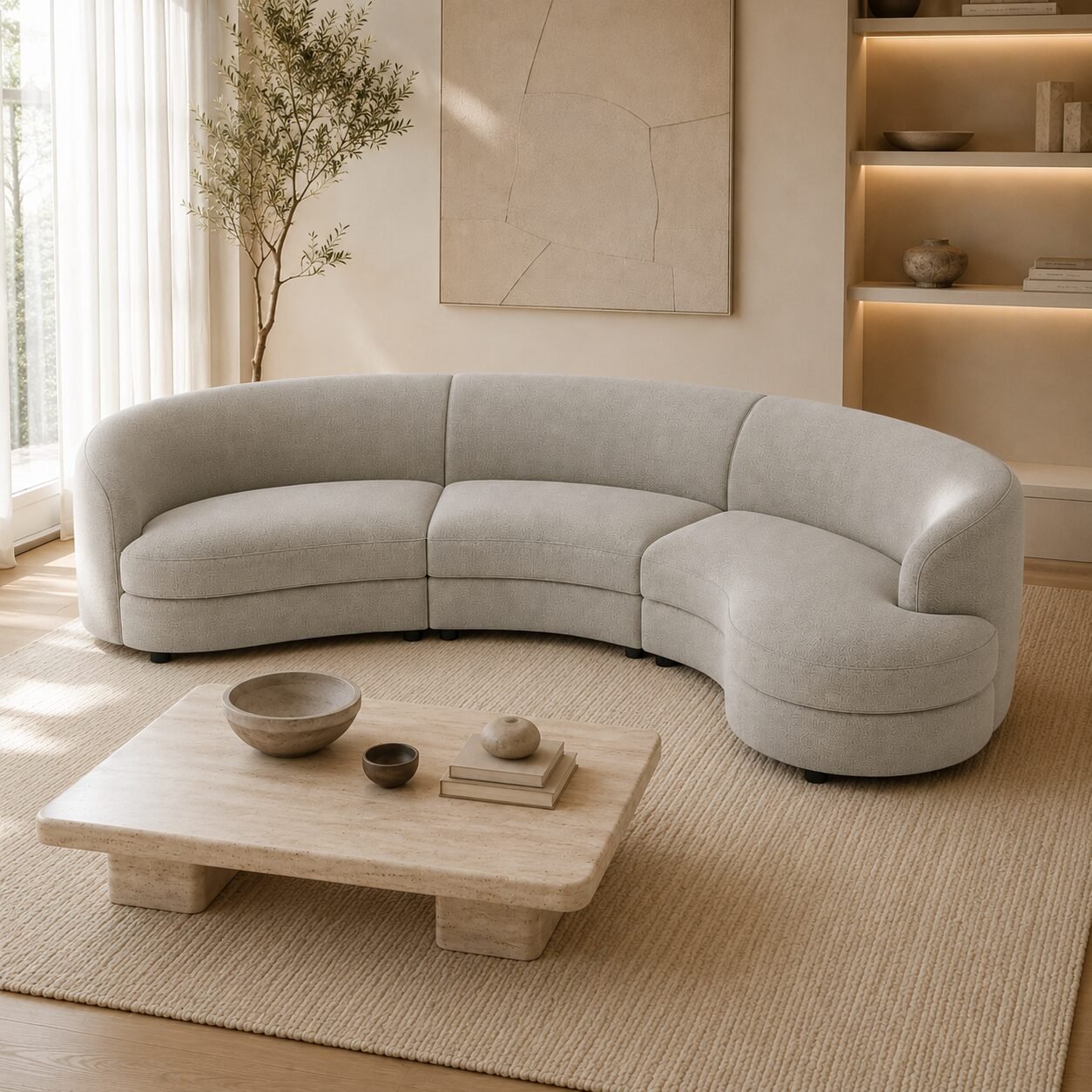 Nobu Curved 5 Seater Sofa - Image 2