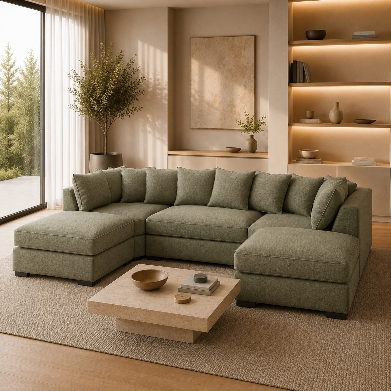 Bishop U-Shape Corner Sofa - Image 2